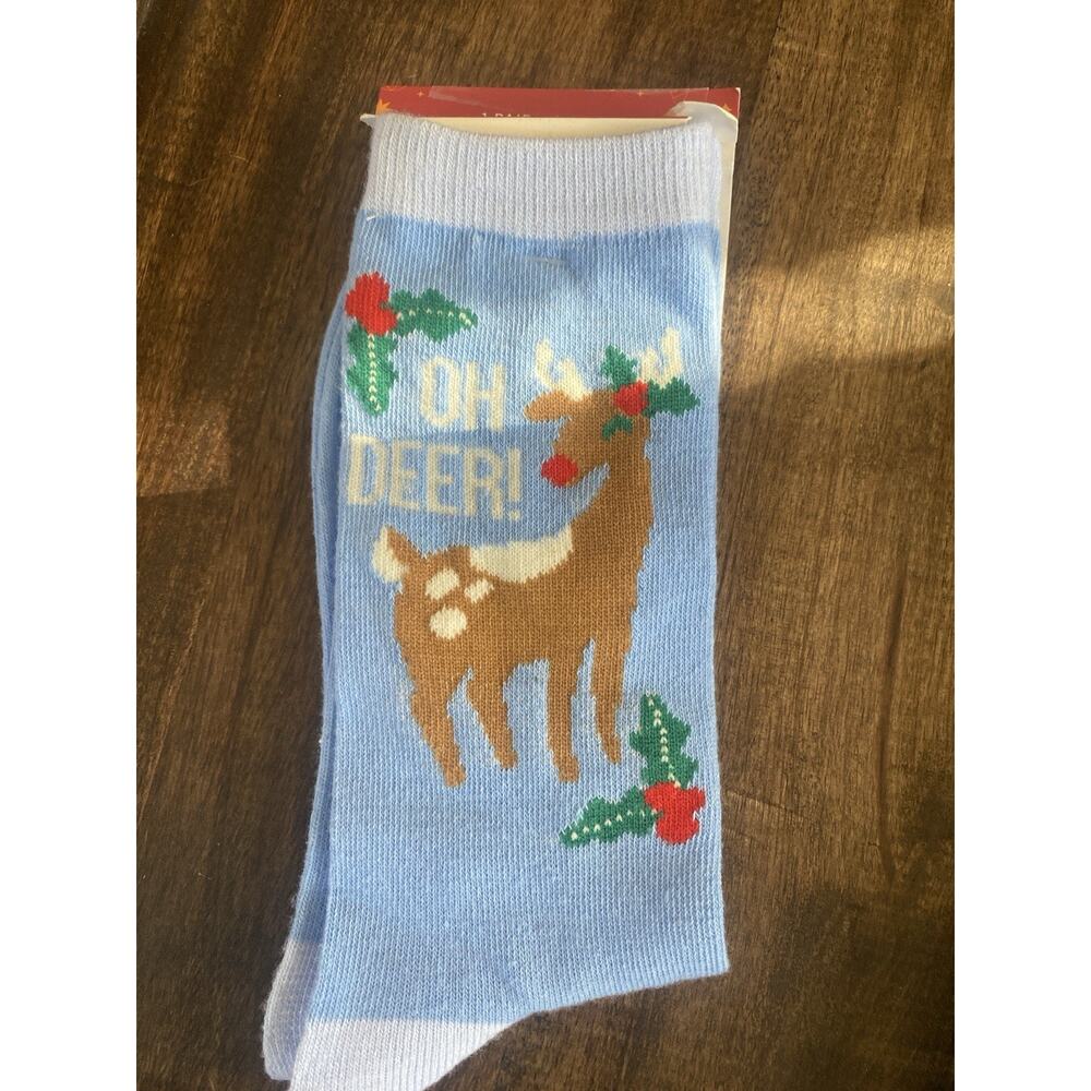 Gertex Christmas Holiday Reindeer Socks 9-11